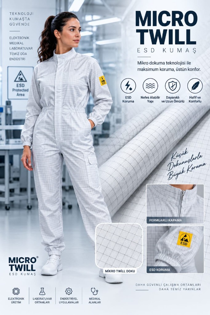 MICRO TWILL ESD tulum